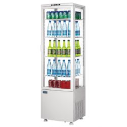 Polar C-Series Curved Door Display Fridge 235Ltr White