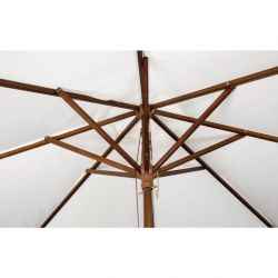 Bolero Square Pulley Parasol 2.5m Diameter Cream