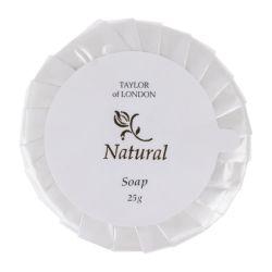 Hotel Complimentary Taylor of London Natural Range Tissue Pleat Soap (100 pack)