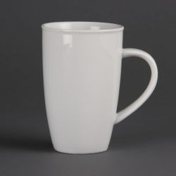 Olympia Whiteware Latte Mugs 400ml 14oz (6 Pack)