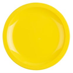 Olympia Kristallon Polypropylene Plates Yellow 230mm (12 pack)