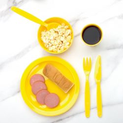 Olympia Kristallon Polypropylene Bowls Yellow 103mm (12 pack)