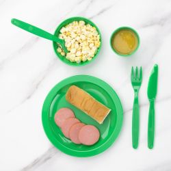 Olympia Kristallon Polypropylene Bowls Green 103mm (12 pack)