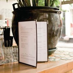 Securit Crystal Double Sided Menu Cover A4 Double (3 pack)