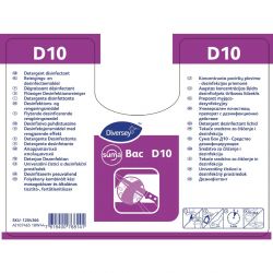 Suma D10 Cleaner and Sanitiser Refill Bottles 750ml (2 pack)