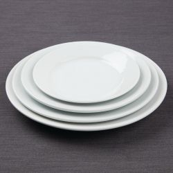 Olympia Athena Wide Rimmed Plates 202mm/8
