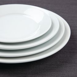 Olympia Athena Wide Rimmed Plates 202mm/8