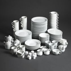 Olympia Athena Wide Rimmed Plates 165mm/6 1/2