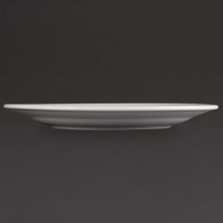 Olympia Athena Wide Rimmed Plates White 254mm/10