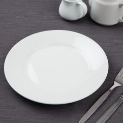 Olympia Athena Wide Rimmed Plates White 254mm/10