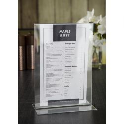Upright Acrylic Menu Holder