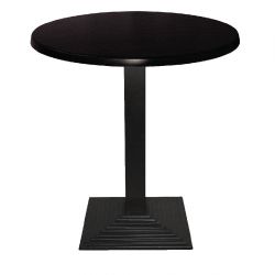Werzalit Pre-drilled Round Table Top Black 800mm