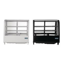 Polar C-Series Countertop Food Display Fridge 100Ltr Black