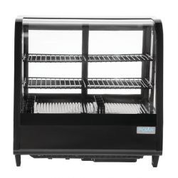 Polar C-Series Countertop Food Display Fridge 100Ltr Black