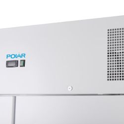 Polar G-Series Upright Double Door Fridge 1200Ltr White