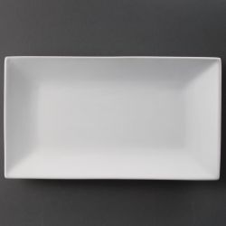 Olympia Whiteware Serving Rectangular Platters 310mm (2 pack)