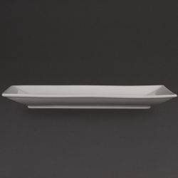 Olympia Whiteware Serving Rectangular Platters 310mm (2 pack)