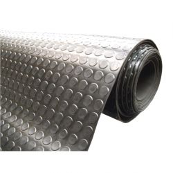 COBA Circular Pattern Rubber Non-Slip Matting Roll 1.2 x 10m