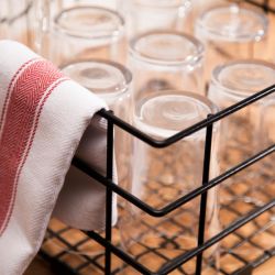 Vogue Wire High Sided Glass Basket 350mm