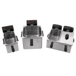 Caterlite Light Duty Twin Tank Twin Basket Electric Fryer 2x2kW