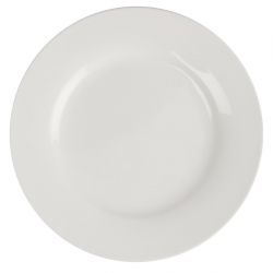 Olympia Lumina Wide Rim Round Plates White 150mm (6 pack)