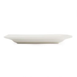 Olympia Lumina Wide Rim Rectangular Plates White 257x 155mm (4 pack)