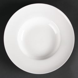 Olympia Lumina Pasta or Soup Bowls White 254mm (4 pack)
