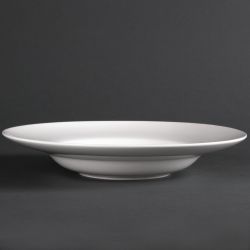 Olympia Lumina Pasta or Soup Bowls White 254mm (4 pack)