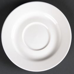 Olympia Lumina Round Saucers White 143mm (6 pack)