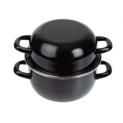 Olympia Enamel Mussel Pot Medium
