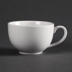 Olympia Whiteware Elegant Cups 230ml 8oz (12 Pack)