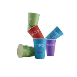 Huhtamaki Enjoy Paper Cold Cups 340ml / 12oz (1900 pack)