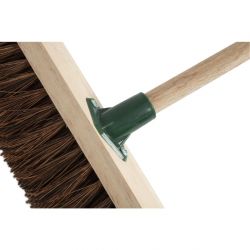 Jantex Wooden Broom Head Stiff Bassine 12in