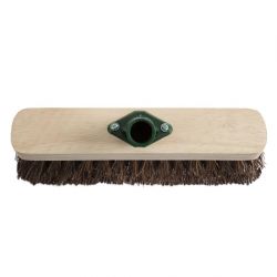 Jantex Wooden Broom Head Stiff Bassine 12in