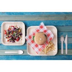 Fiesta Compostable Wooden Dessert Spoons (100 Pack)
