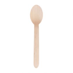 Fiesta Compostable Wooden Dessert Spoons (100 Pack)