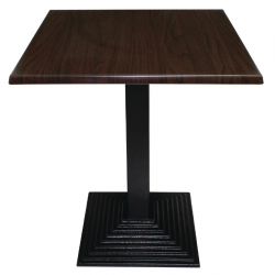 Bolero Pre-drilled Square Tabletops Dark Brown