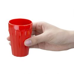 Olympia Kristallon Polypropylene Tumblers Red 142ml (12 pack)