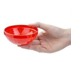 Olympia Kristallon Polypropylene Bowls Red 103mm (12 pack)