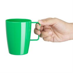 Olympia Kristallon Polypropylene Handled Beakers Green 348.7ml (12 pack)