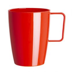 Olympia Kristallon Polypropylene Handled Beakers Red 348.7ml (12 pack)