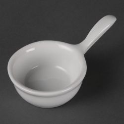 Olympia Whiteware Miniature Pan Shaped Bowls 35ml 1.2oz (12 Pack)