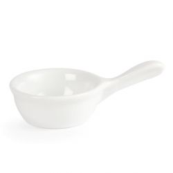 Olympia Whiteware Miniature Pan Shaped Bowls 35ml 1.2oz (12 Pack)