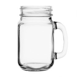 Olympia Handled Jam Jar Glasses 450ml (12 pack)
