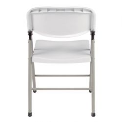 Bolero Foldaway Utility Chairs White (2 pack)