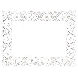 Olympia Rectangular Paper Doilies 400mm (250 Pack)