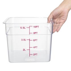 Hygiplas Polycarbonate Square Storage Container 5.5Ltr