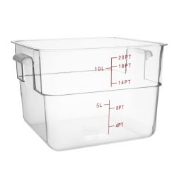 Hygiplas Polycarbonate Square Storage Container 10Ltr