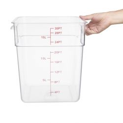 Hygiplas Polycarbonate Square Storage Container 15Ltr