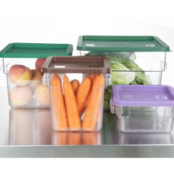 Hygiplas Square Food Storage Container Lid Blue